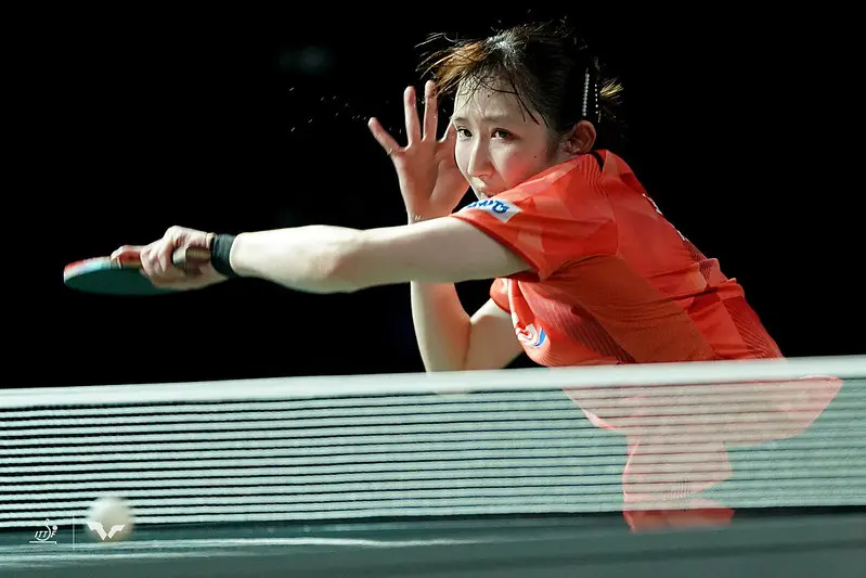 写真:早田ひな(提供:ITTF)